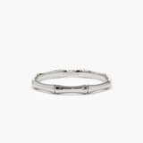 14k Dainty Minimal Bamboo Gold Ring Ferkos Fine Jewelry