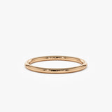 14K Solid Gold 1.5 MM Wedding Band 14K Rose Gold Ferkos Fine Jewelry