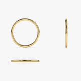 14K Solid Gold 1.5 MM Wedding Band Ferkos Fine Jewelry