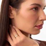 14k 4MM Flat Milgrain Edge Wedding Band Ferkos Fine Jewelry