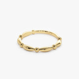 14K Cute Bead Stacking Band Ferkos Fine Jewelry