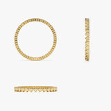 14k Gold Mini Heart Eternity Ring Ferkos Fine Jewelry