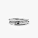 14k Dome Dual Band Stackable Statement Ring Ferkos Fine Jewelry