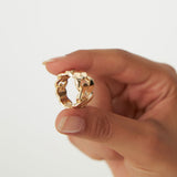 14k Chunky Cuban Curb Chain Link Ring Ferkos Fine Jewelry