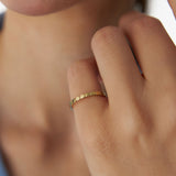 14K Geometric Square Stacking Ring Ferkos Fine Jewelry