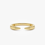 14K Open Claw Cuff Ring For Women 14K Gold Ferkos Fine Jewelry