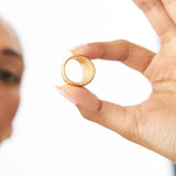 14k Chunky Gold Dome Graduating Statement Ring Ferkos Fine Jewelry