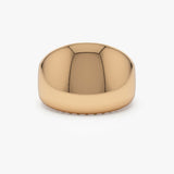 14k Chunky Gold Dome Graduating Statement Ring 14K Rose Gold Ferkos Fine Jewelry