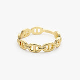 14k Solid Gold Mariner Chain Ring  Ferkos Fine Jewelry