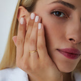 14k Alternating Size Oval Ring Ferkos Fine Jewelry