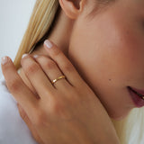 14k Alternating Size Oval Ring Ferkos Fine Jewelry