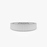 14k Fluted Textured Graduating Ring Ferkos Fine Jewelry