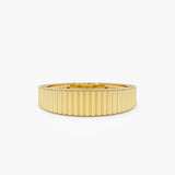 14k Fluted Textured Graduating Ring 14K Gold Ferkos Fine Jewelry