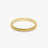 14K Stackable Ribbed Wedding Band Ferkos Fine Jewelry