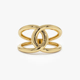 14k Gold Infinity Knot Ring 14K Gold Ferkos Fine Jewelry