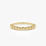 14k Dainty Heart Stacking Gold Ring 14K Gold Ferkos Fine Jewelry
