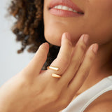 14K Plain Cuff Ring Ferkos Fine Jewelry