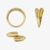 14K Plain Cuff Ring Ferkos Fine Jewelry