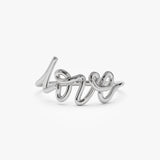 14K Gold Script Love Ring Ferkos Fine Jewelry