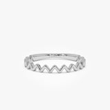 14K High and Low Zig Zag Ring Ferkos Fine Jewelry
