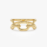 14K Gold Twisted Rope Ring 14K Gold Ferkos Fine Jewelry