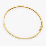 14k Emerald Cut Bezel Setting Bangle Ferkos Fine Jewelry