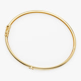 14k Solitaire Diamond Bangle Bracelet 0.10 - 0.30 ctw Ferkos Fine Jewelry