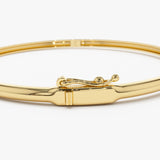 14k Solitaire Diamond Bangle Bracelet 0.10 - 0.30 ctw Ferkos Fine Jewelry