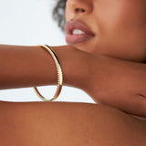 14k 0.85 Ctw Statement Diamond Bangle Bracelet Ferkos Fine Jewelry