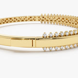 14k 0.85 Ctw Statement Diamond Bangle Bracelet Ferkos Fine Jewelry