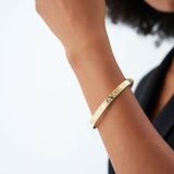14K Personalized Roman Numeral Bangle Bracelet  Ferkos Fine Jewelry