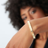 14K Personalized Roman Numeral Bangle Bracelet  Ferkos Fine Jewelry