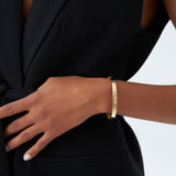 14K Personalized Roman Numeral Bangle Bracelet Ferkos Fine Jewelry