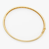 14k 4mm Dome Star Setting Diamond Bangle Bracelet Ferkos Fine Jewelry