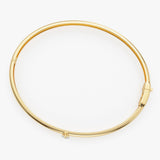 14K Pear Shape Diamond Solitare Bangle Ferkos Fine Jewelry