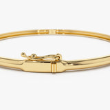 14K Pear Shape Diamond Solitare Bangle Ferkos Fine Jewelry