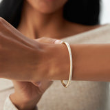 14k 1.00 Ctw Dome Diamond Bangle Bracelet Ferkos Fine Jewelry