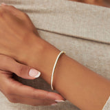 14k 1.00 Ctw Dome Diamond Bangle Bracelet Ferkos Fine Jewelry