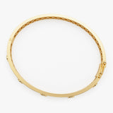 14K Gold 0.50Ct Round Diamond Bangle Bracelet Ferkos Fine Jewelry