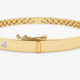 14K 4mm Diamond Bangle Bracelet Ferkos Fine Jewelry