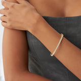 14k Milgrain Diamond Bangle Bracelet Ferkos Fine Jewelry