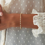 14k 0.50 ctw Diamond Bar Bangle Bracelet Ferkos Fine Jewelry