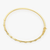 14k 0.50 ctw Diamond Bar Bangle Bracelet Ferkos Fine Jewelry