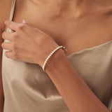 14k 1.15ctw Luxurious Cluster Diamond Bangle Ferkos Fine Jewelry