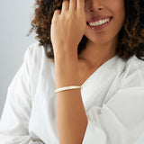 14k 1.20ctw Dome Floating Diamond Bangle Bracelet Ferkos Fine Jewelry