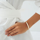 14k 1.20ctw Dome Floating Diamond Bangle Bracelet Ferkos Fine Jewelry