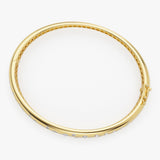 14k 1.20ctw Dome Floating Diamond Bangle Bracelet Ferkos Fine Jewelry