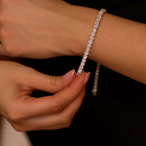 15.75 ctw 14k Lab Grown Cushion Cut Diamond Tennis Bracelet - Erin Ferkos Fine Jewelry