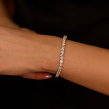 15.75 ctw 14k Lab Grown Cushion Cut Diamond Tennis Bracelet - Erin Ferkos Fine Jewelry