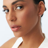 14K Gold Mini Heart Earrings Diamond Studs Ferkos Fine Jewelry